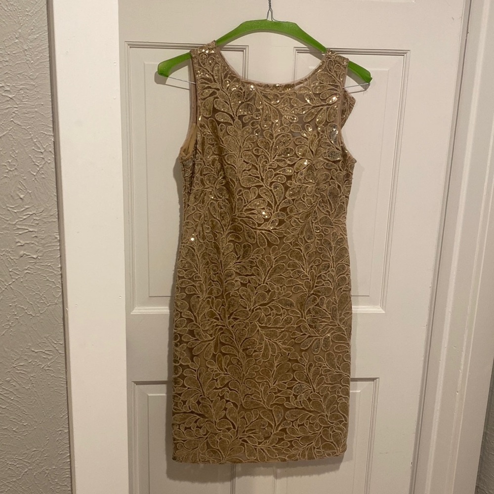 Gold Sequined Dress